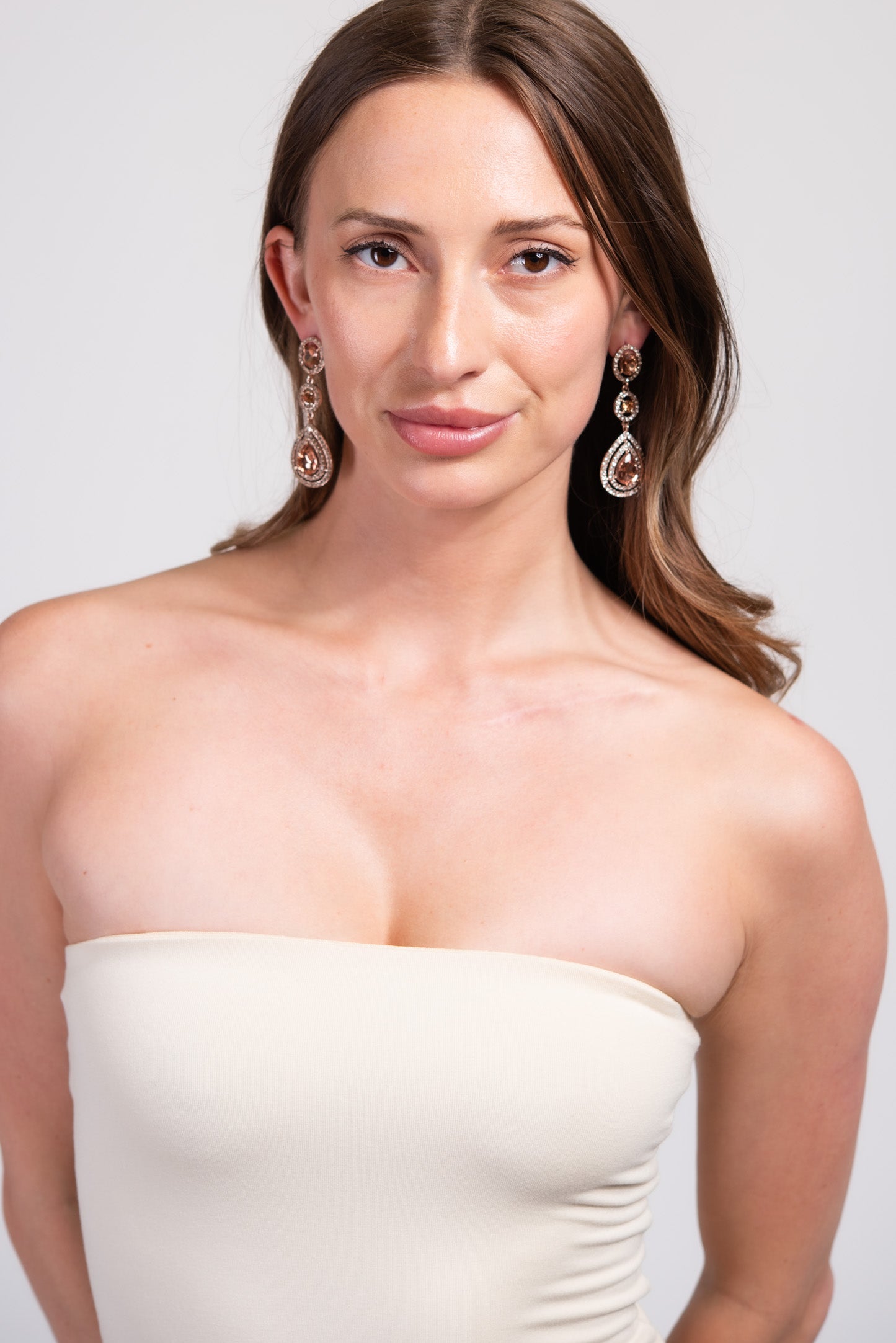 Maeve Drop Rhinestone Earrings