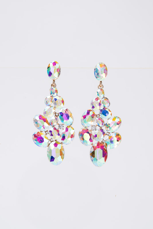 Eliana Crystal Cluster Earrings
