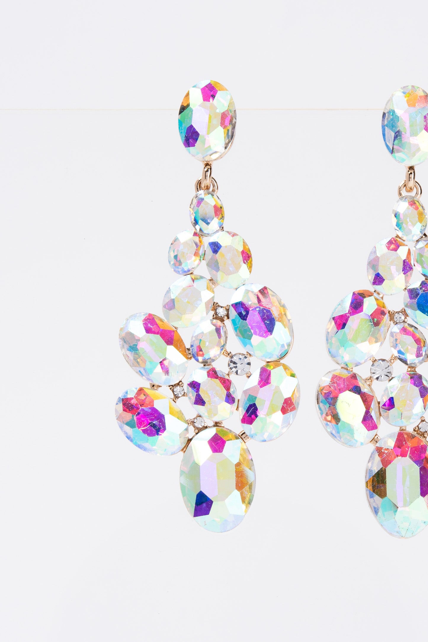 Eliana Crystal Cluster Earrings