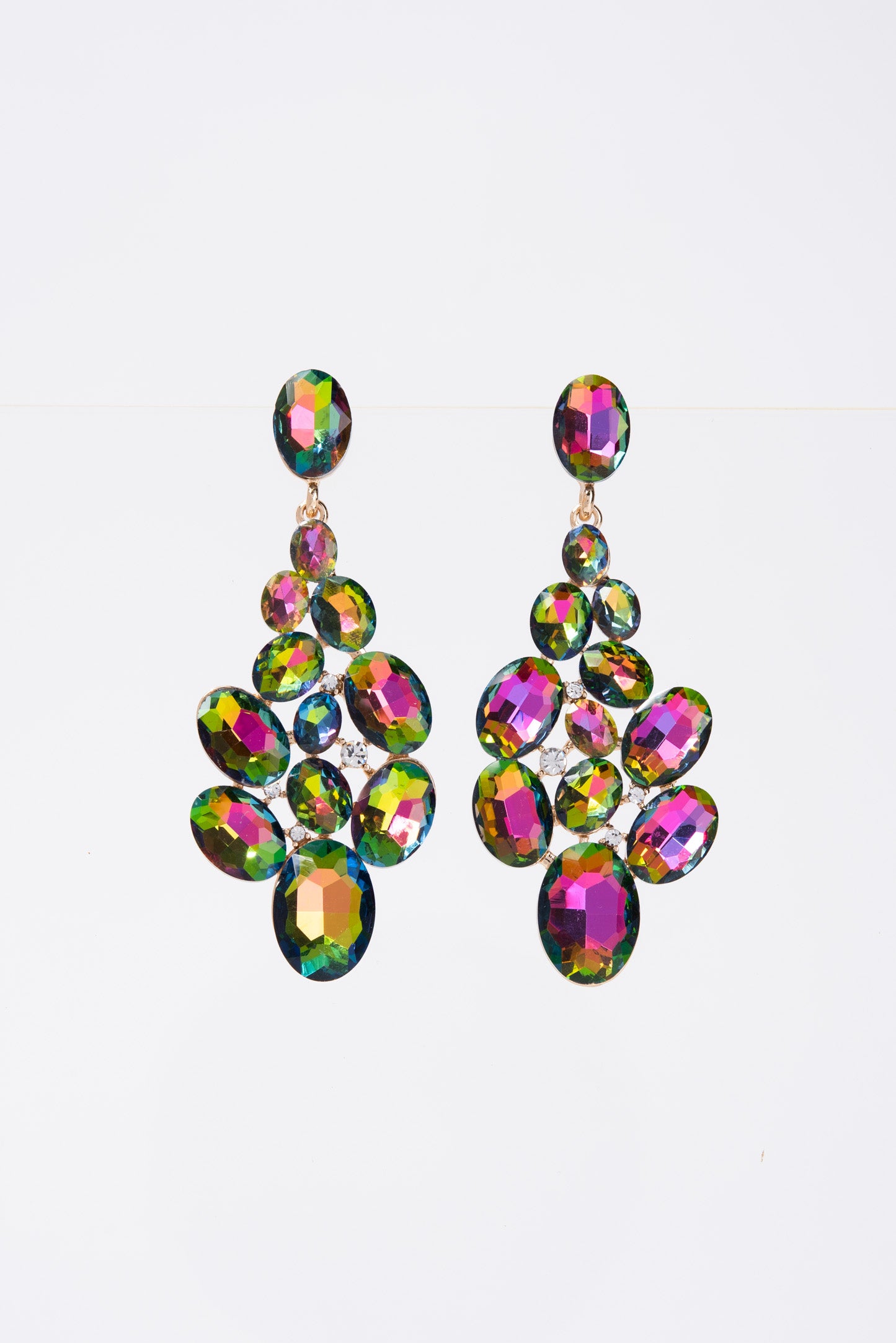 Eliana Crystal Cluster Earrings