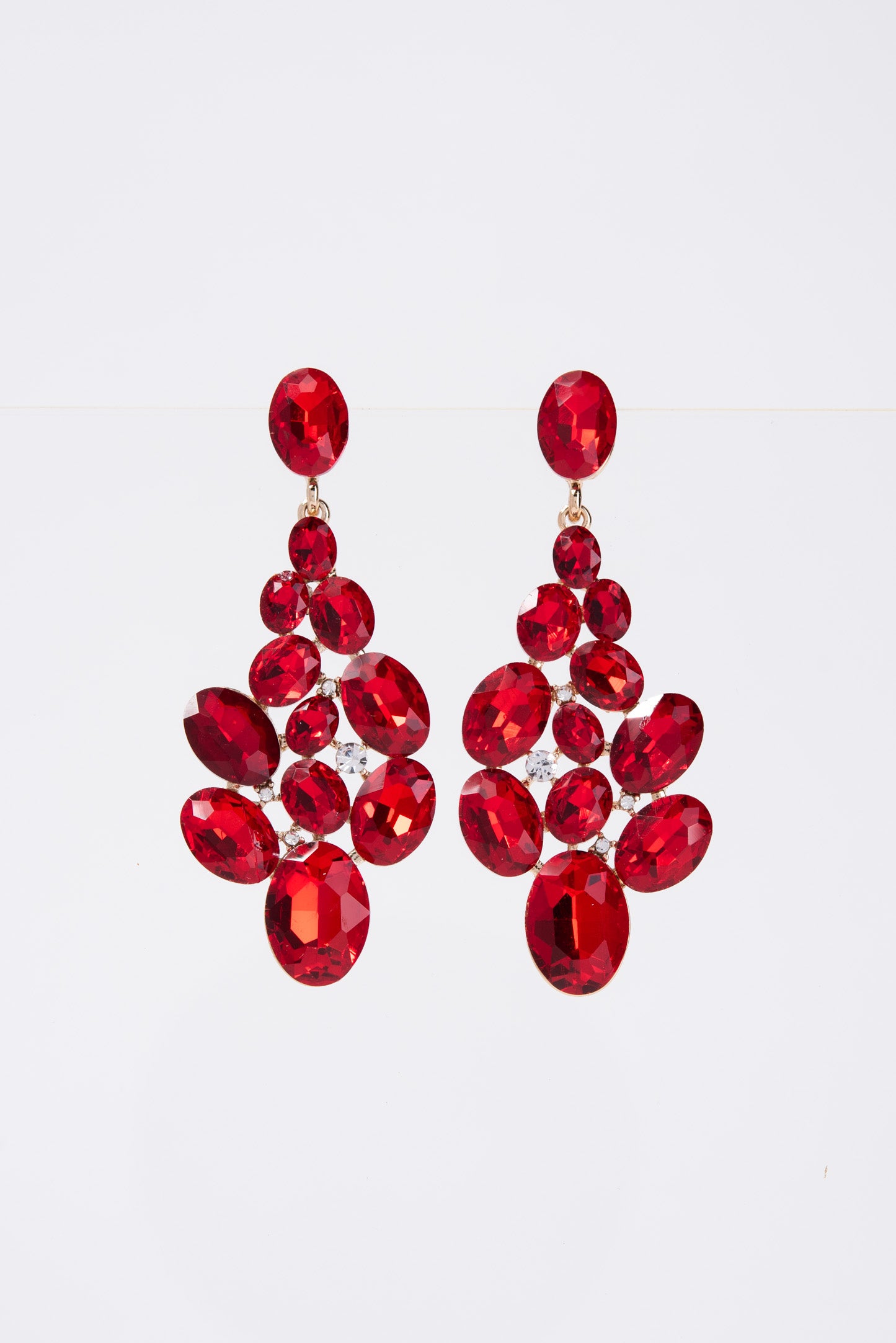 Eliana Crystal Cluster Earrings