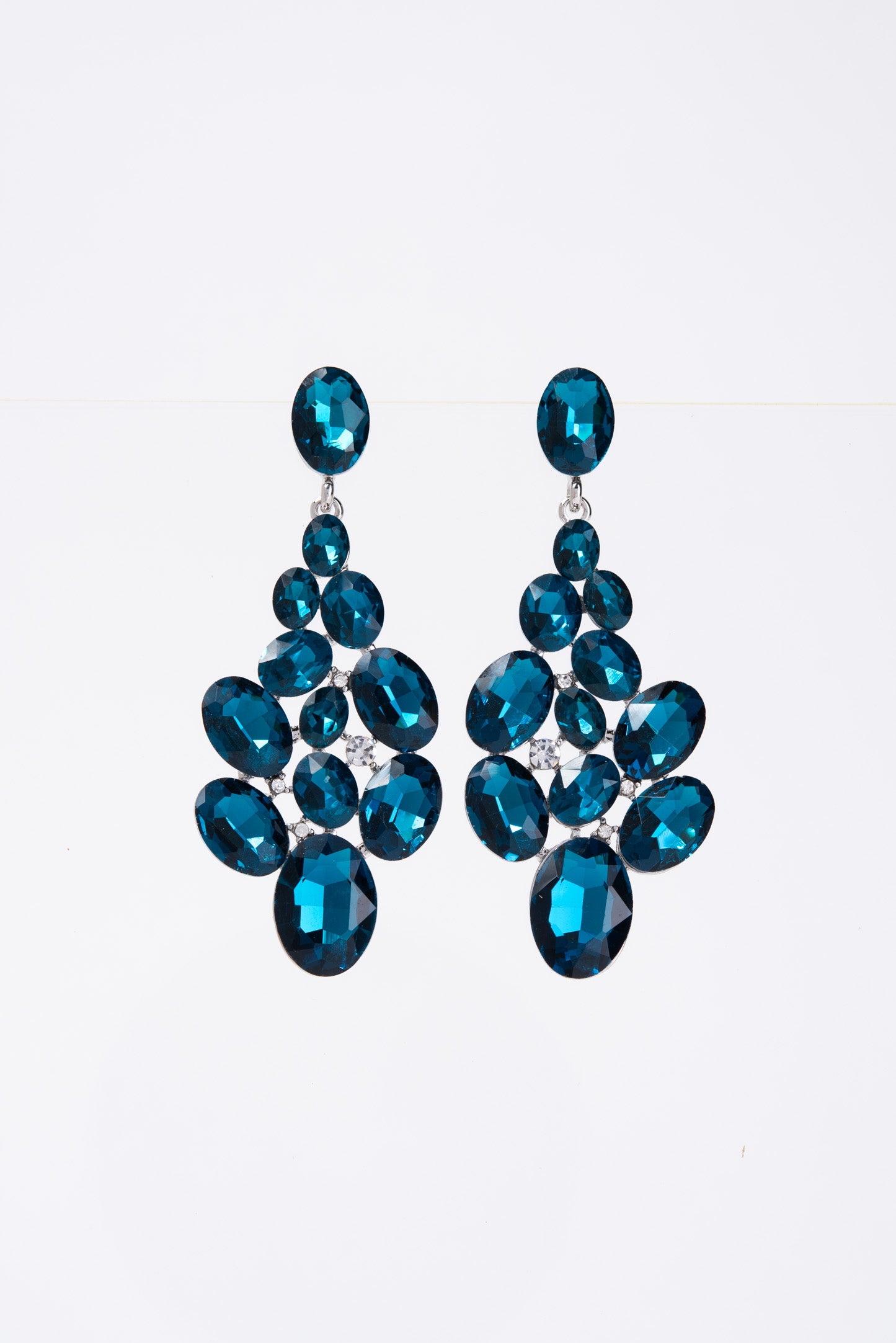 Eliana Crystal Cluster Earrings
