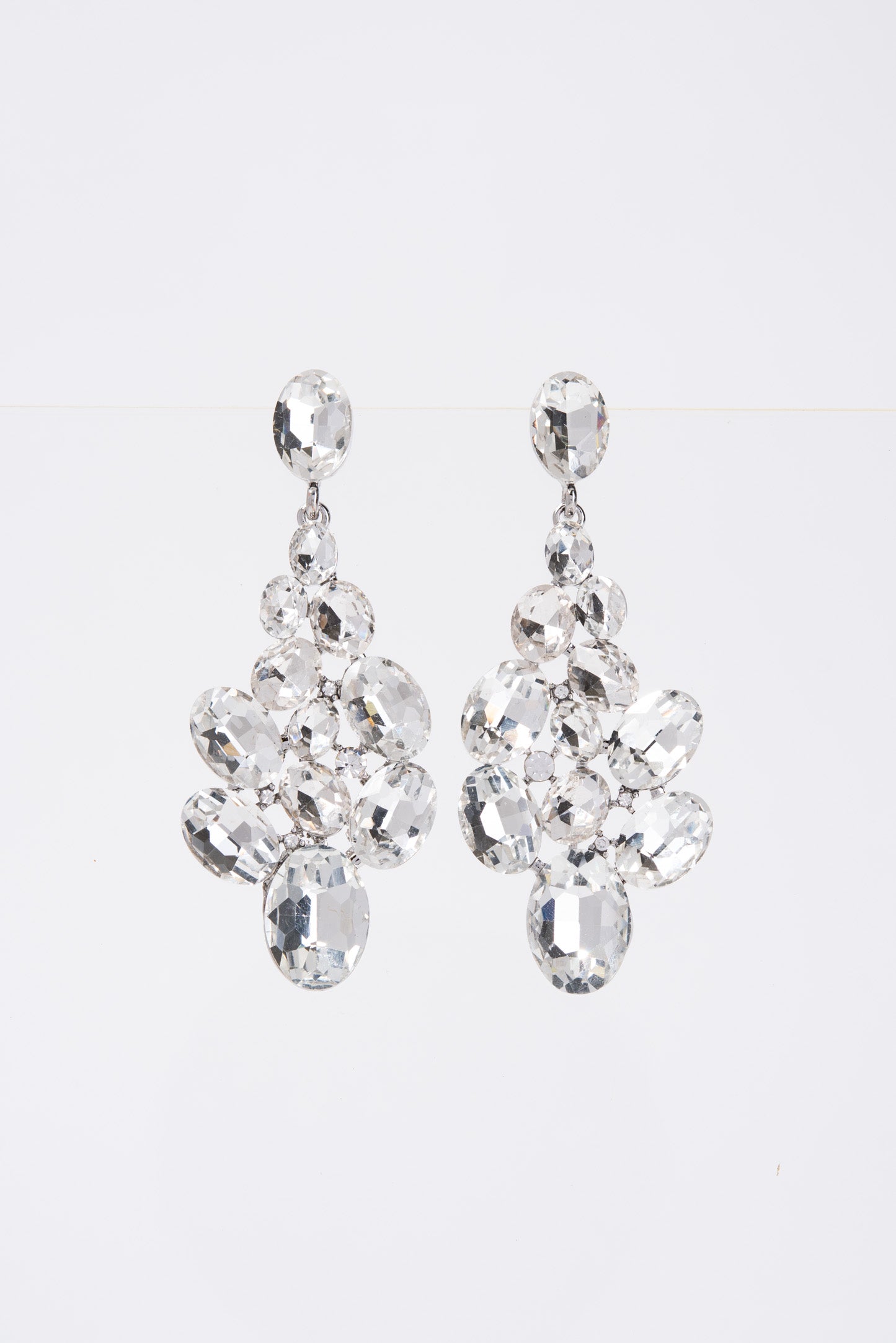 Eliana Crystal Cluster Earrings