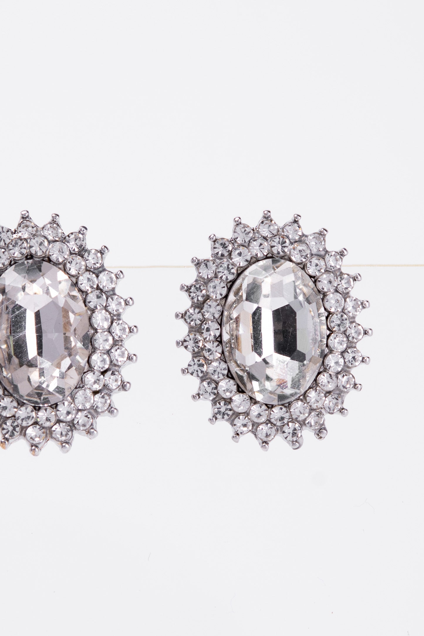 Courtney Sunburst Glass Stone Stud Earrings