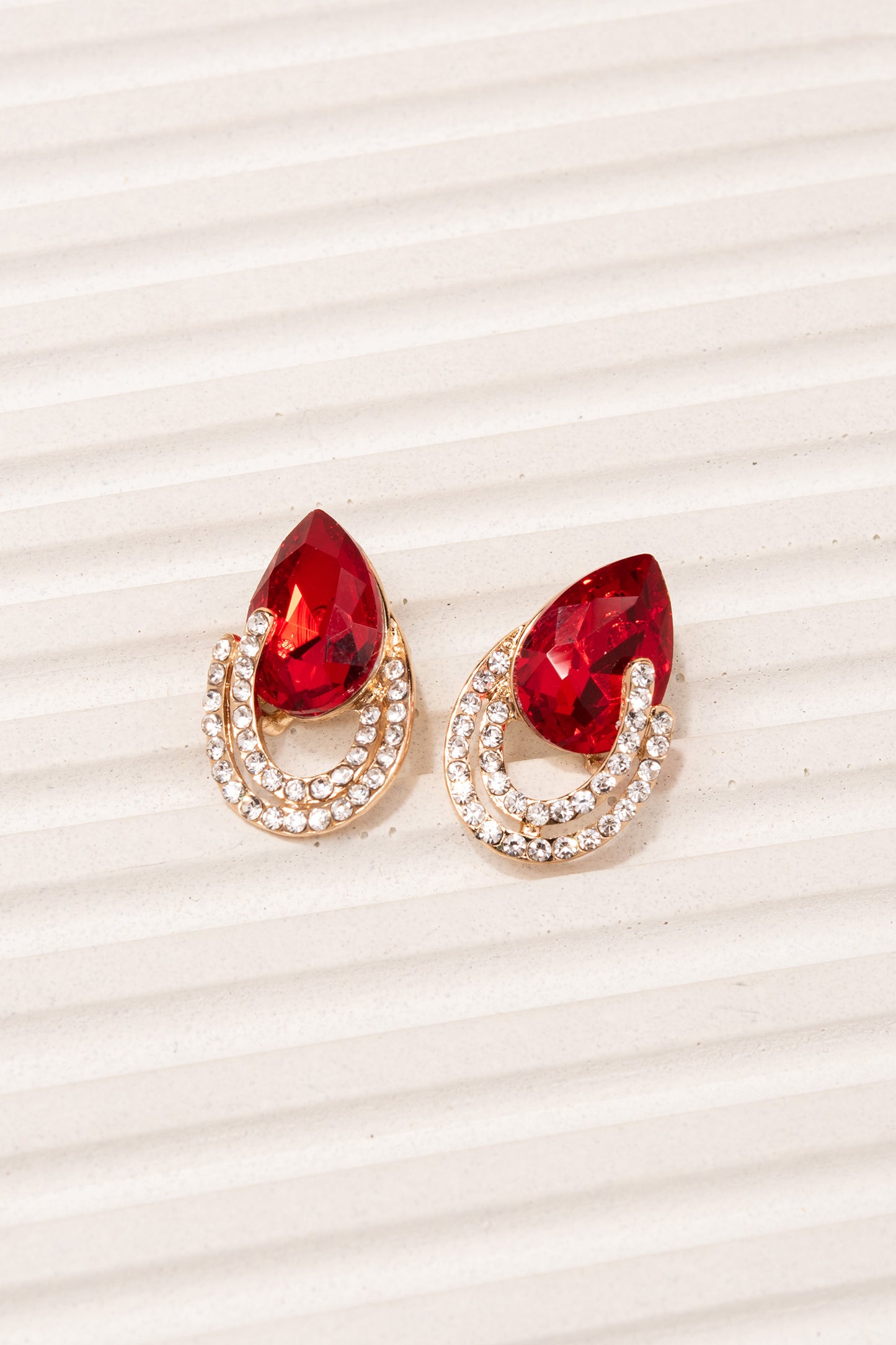 Aspen Pear & Loop Studs