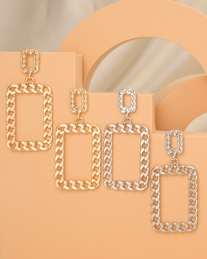 Valentina Chain Dangle Door Knocker Earrings
