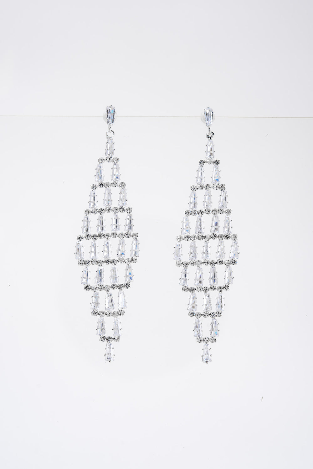 Gala Rhinestone Drop Post Earrings