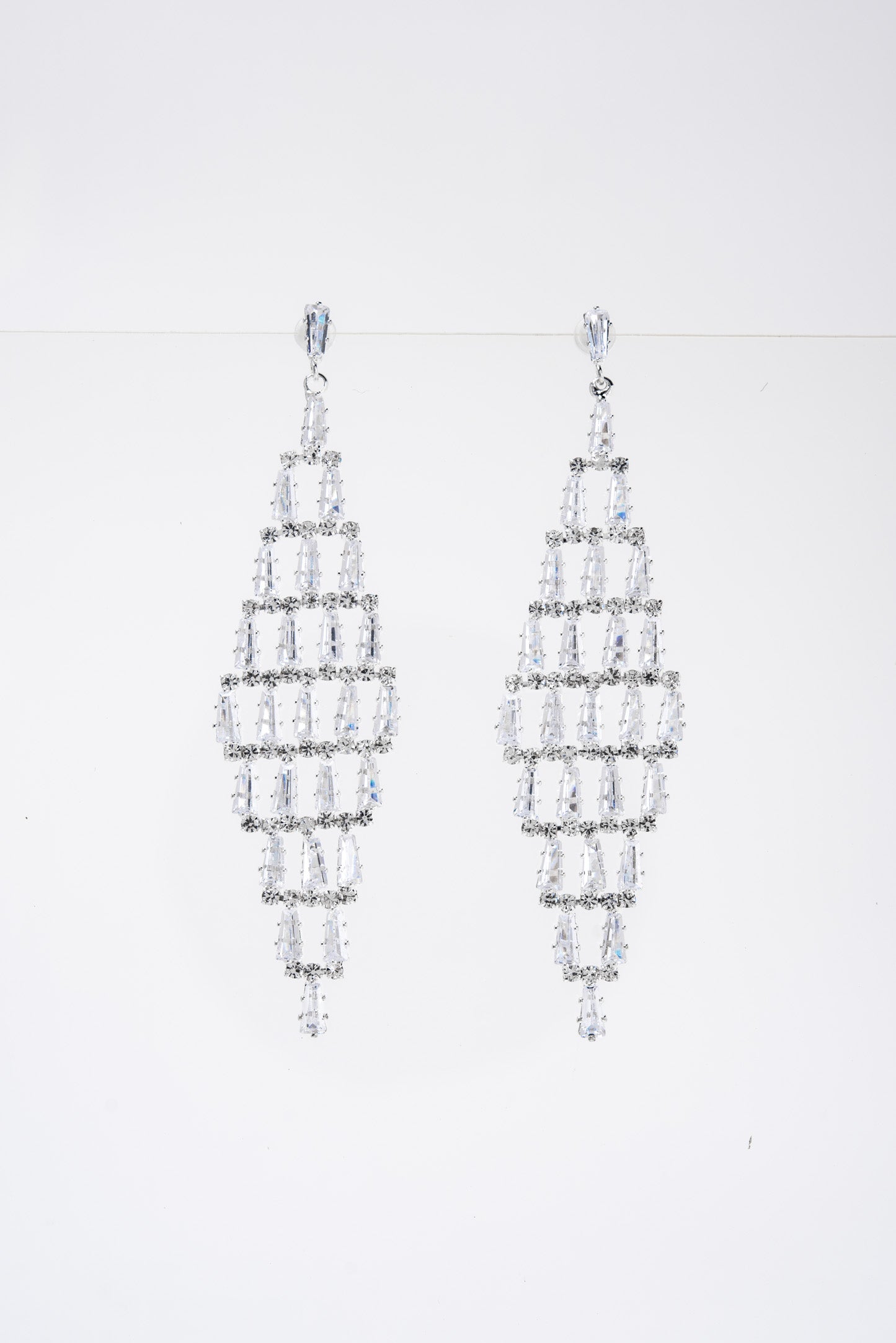 Gala Rhinestone Drop Post Earrings