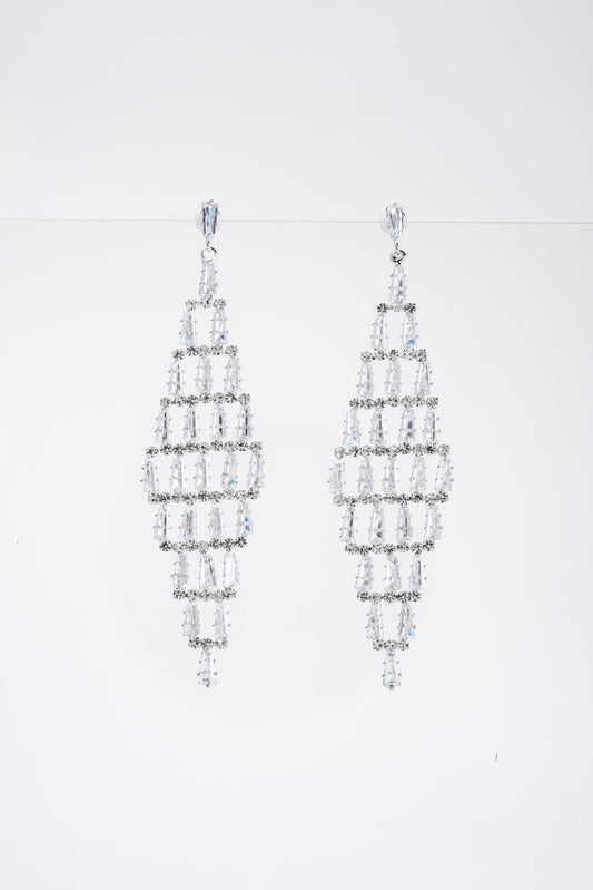 Gala Rhinestone Drop Post Earrings