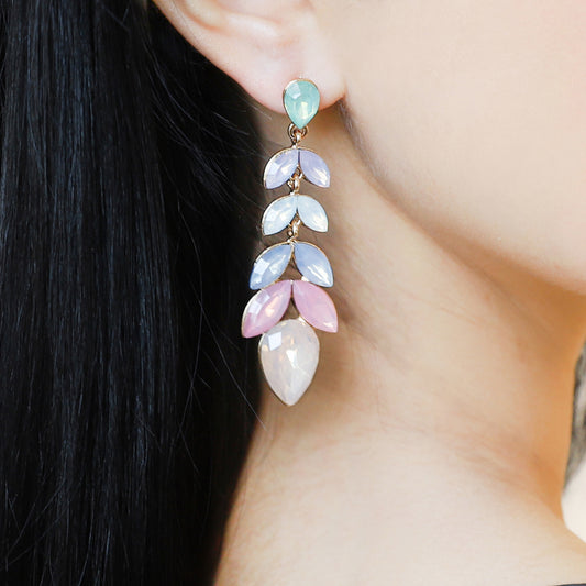 Lillian Flower Petal Earrings | Multicolor