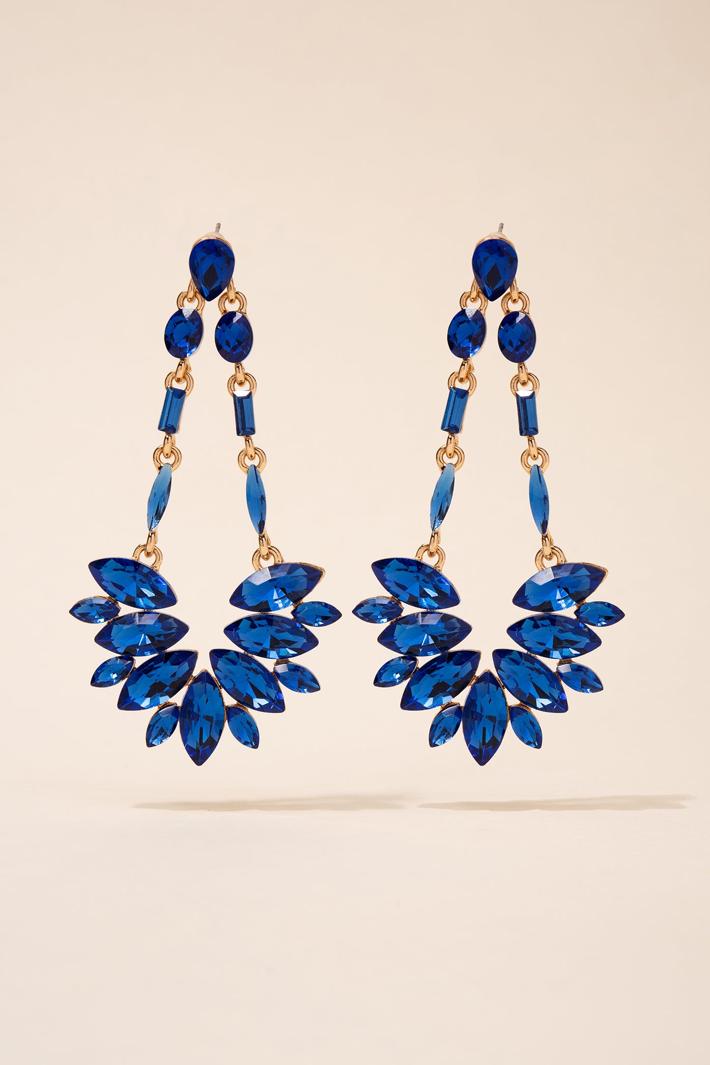 Rio Teardrop Rhinestone Earrings