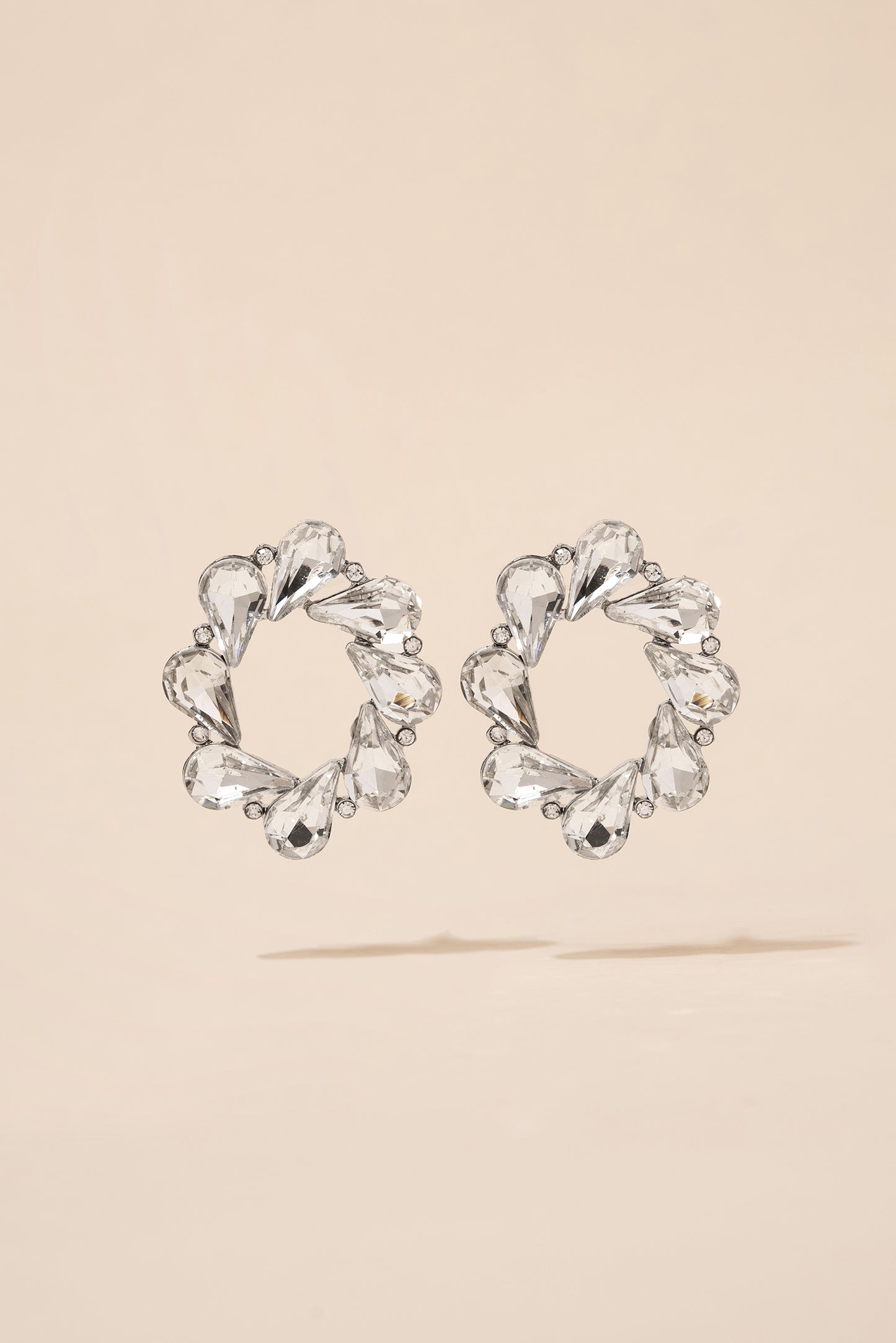 Cosmic Circular Teardrop Post Earrings