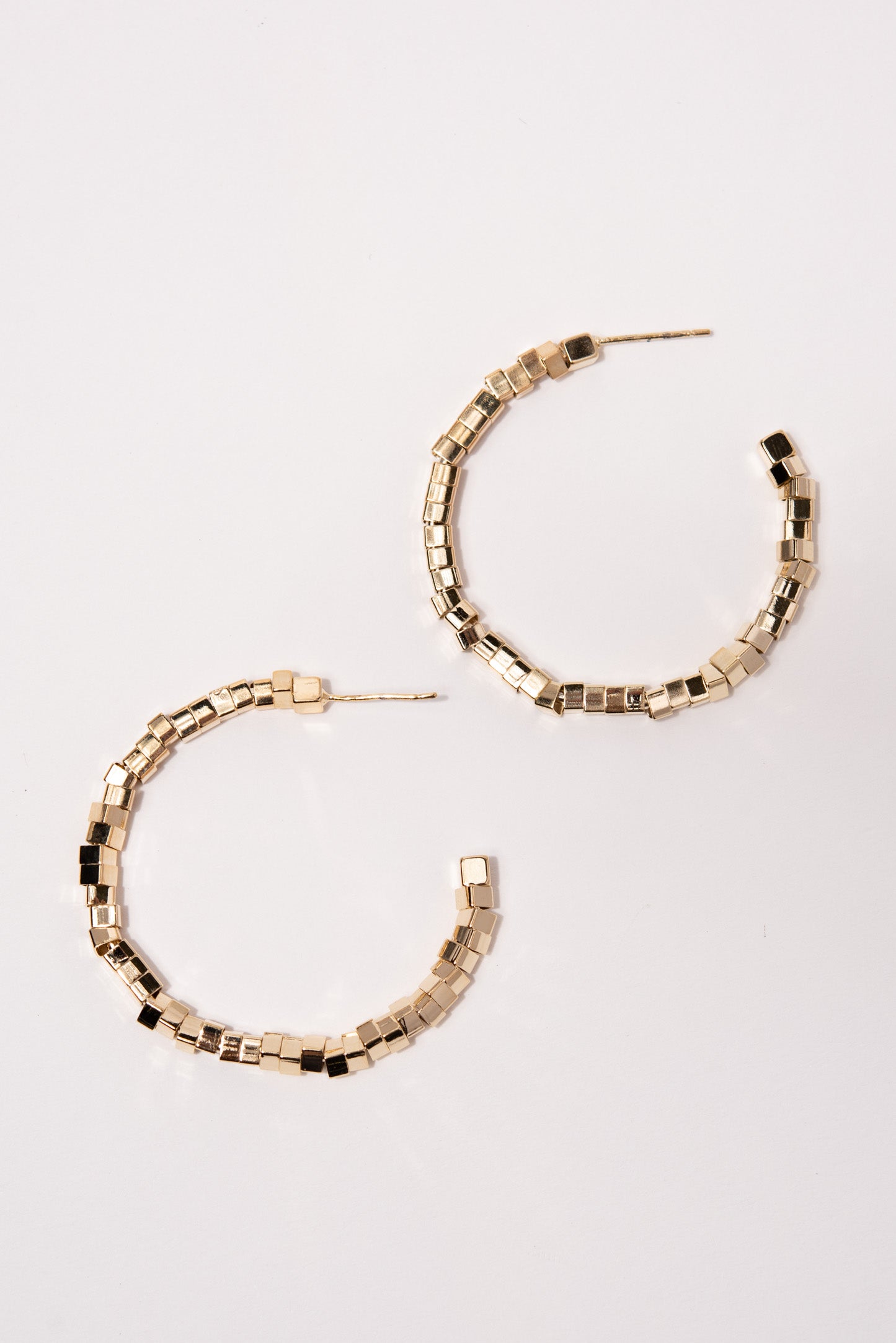 Molly Open Hoop Beaded Earrings