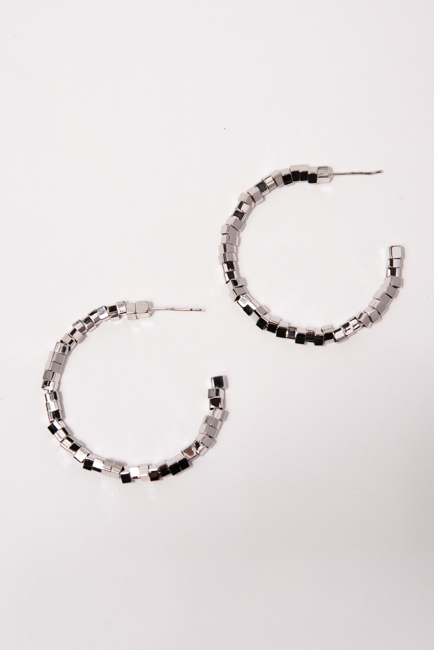 Molly Open Hoop Beaded Earrings