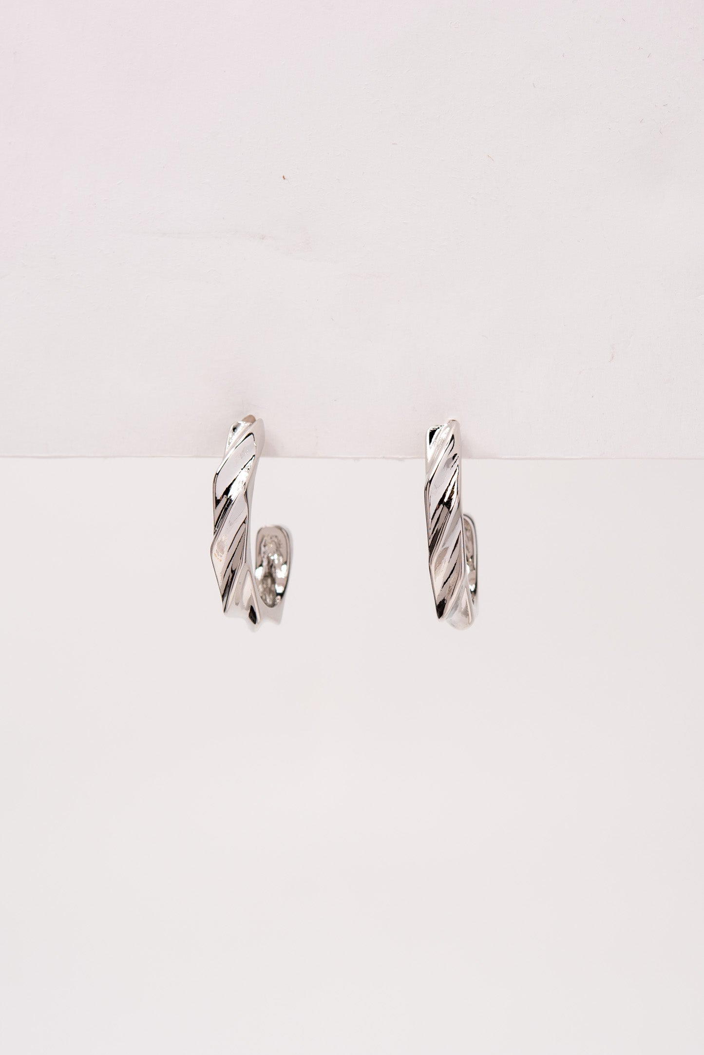 Annie Textured Open Hoop Earrings