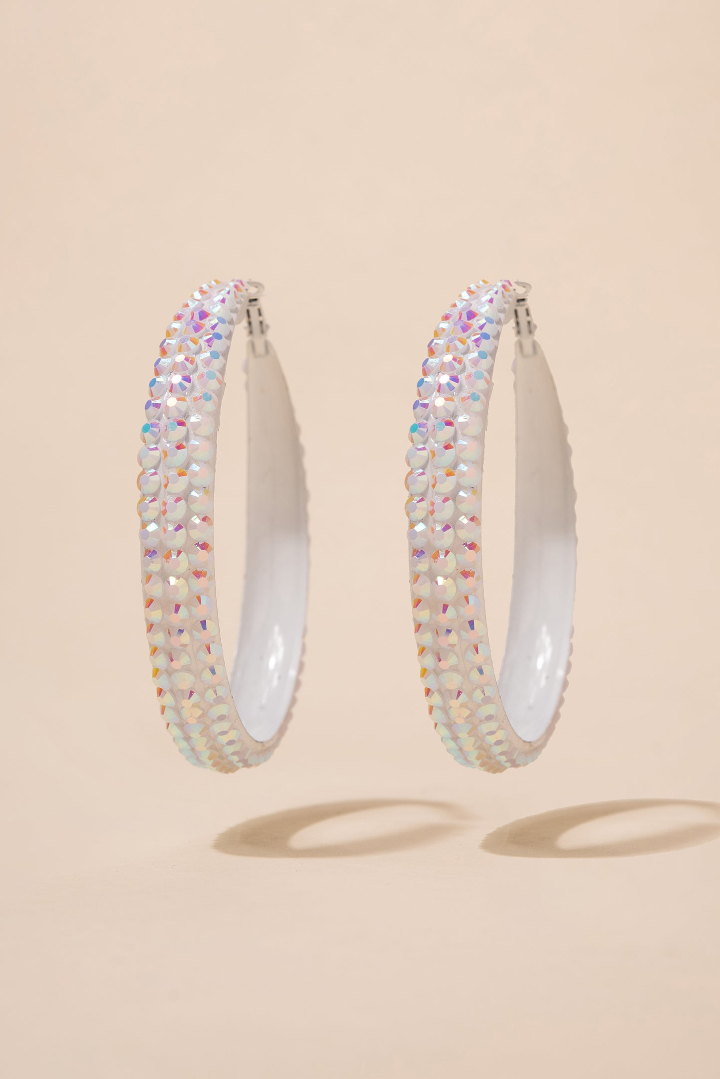 Ariel Rhinestone Hoop Earrings