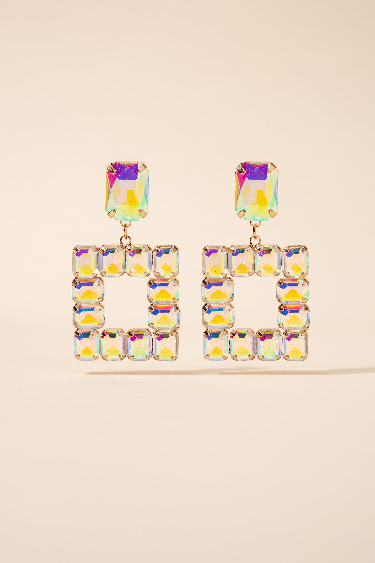 Audra Open Square Earrings