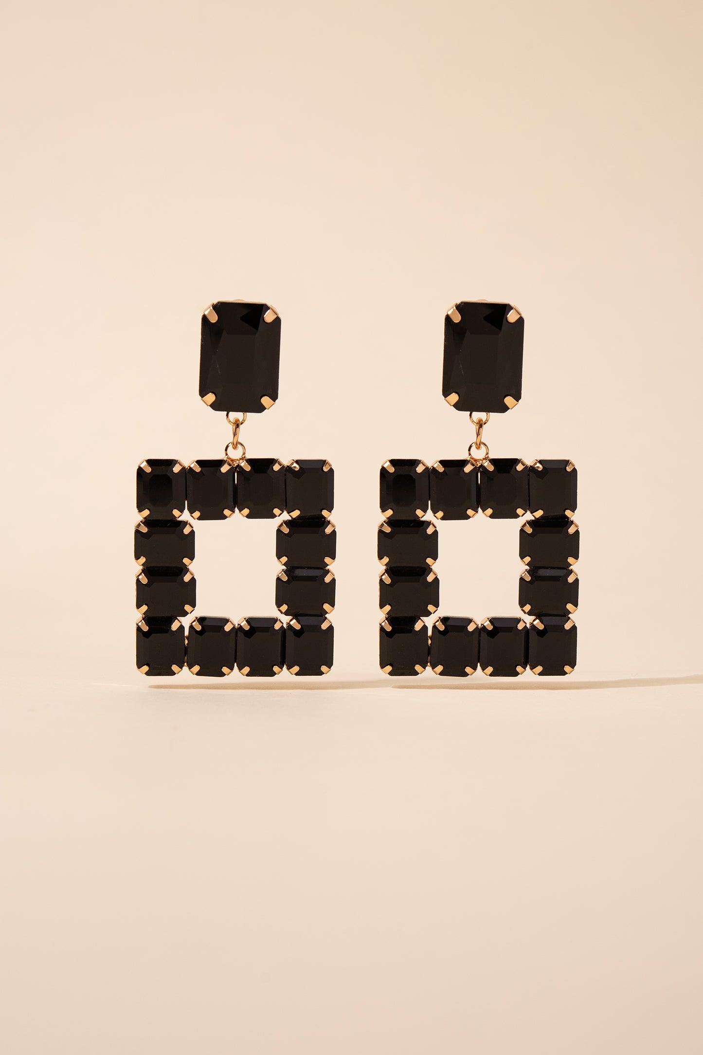 Audra Open Square Earrings