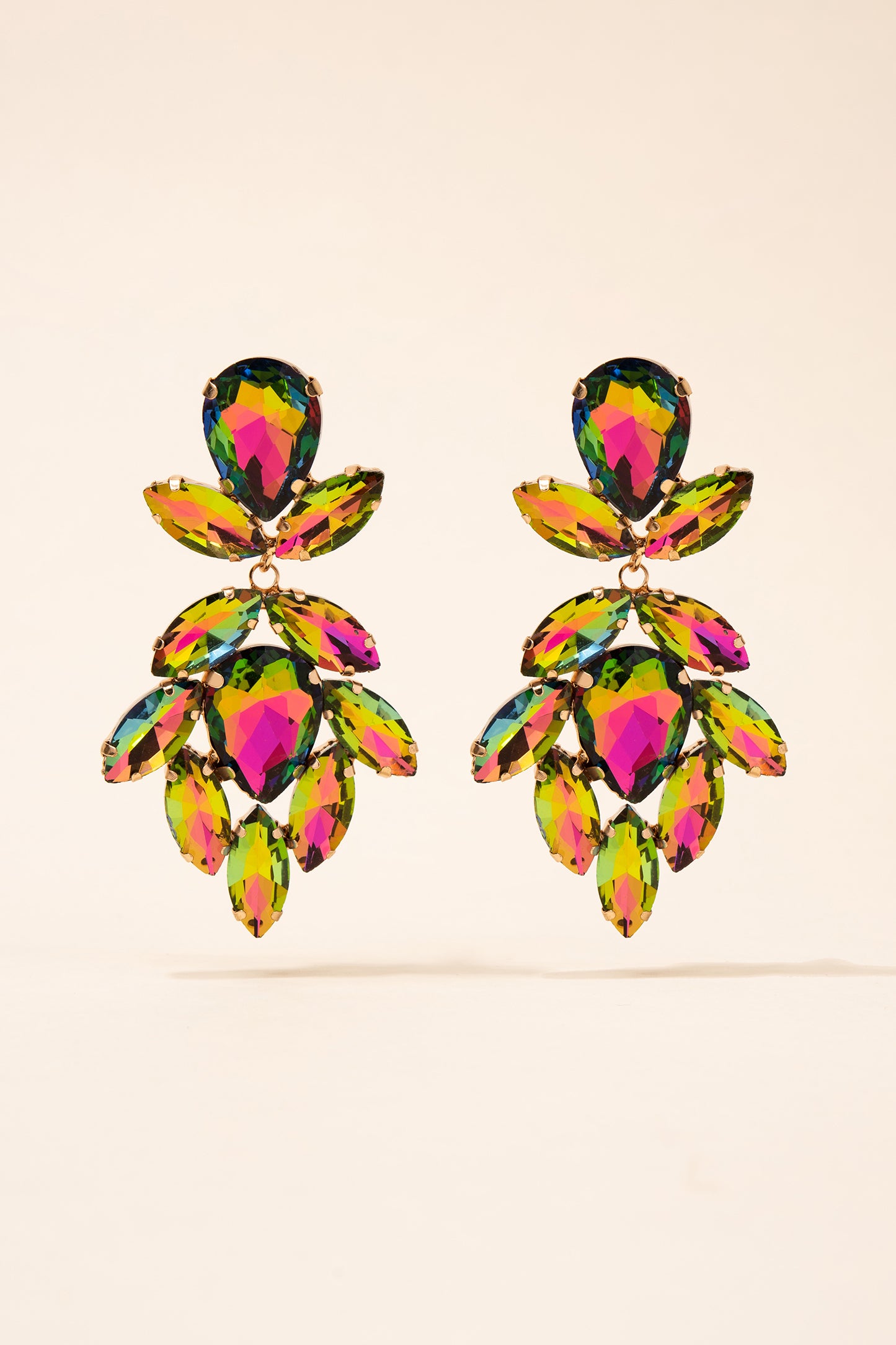 Wren Stone Flower Drop Earrings