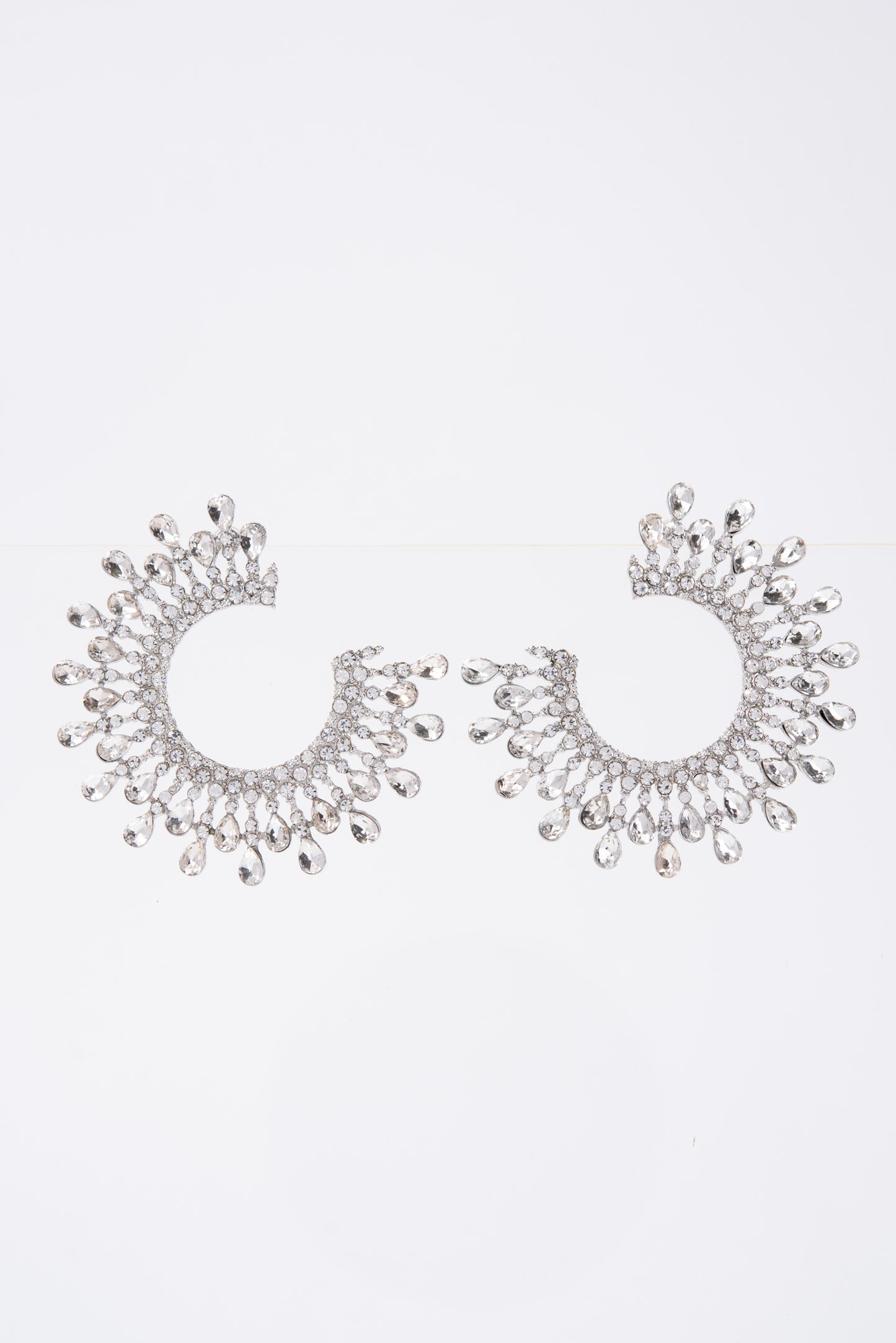 Sunshine Open Circle Crystal Stud Earrings