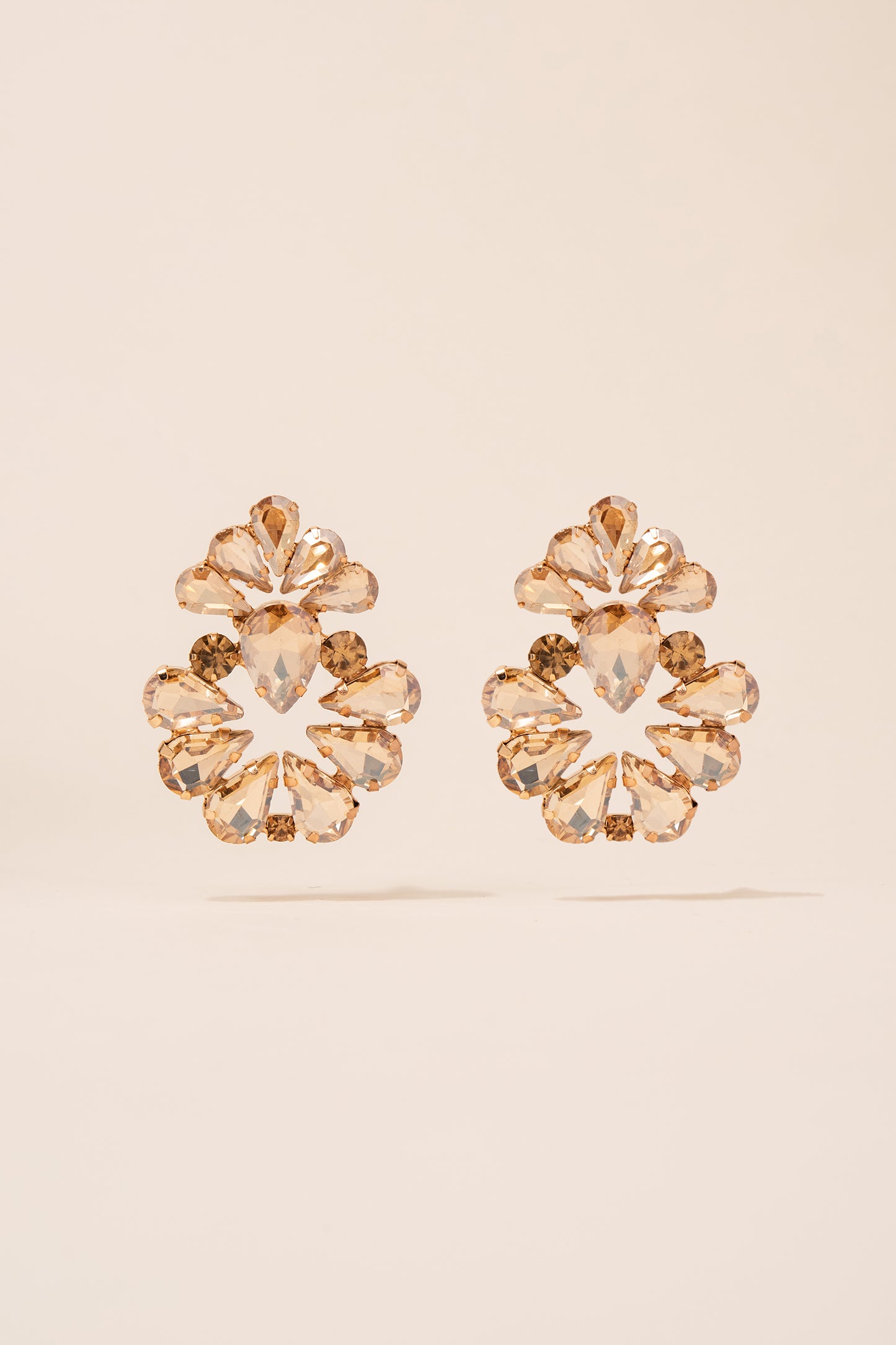 Valerie Floral Rhinestone Earrings