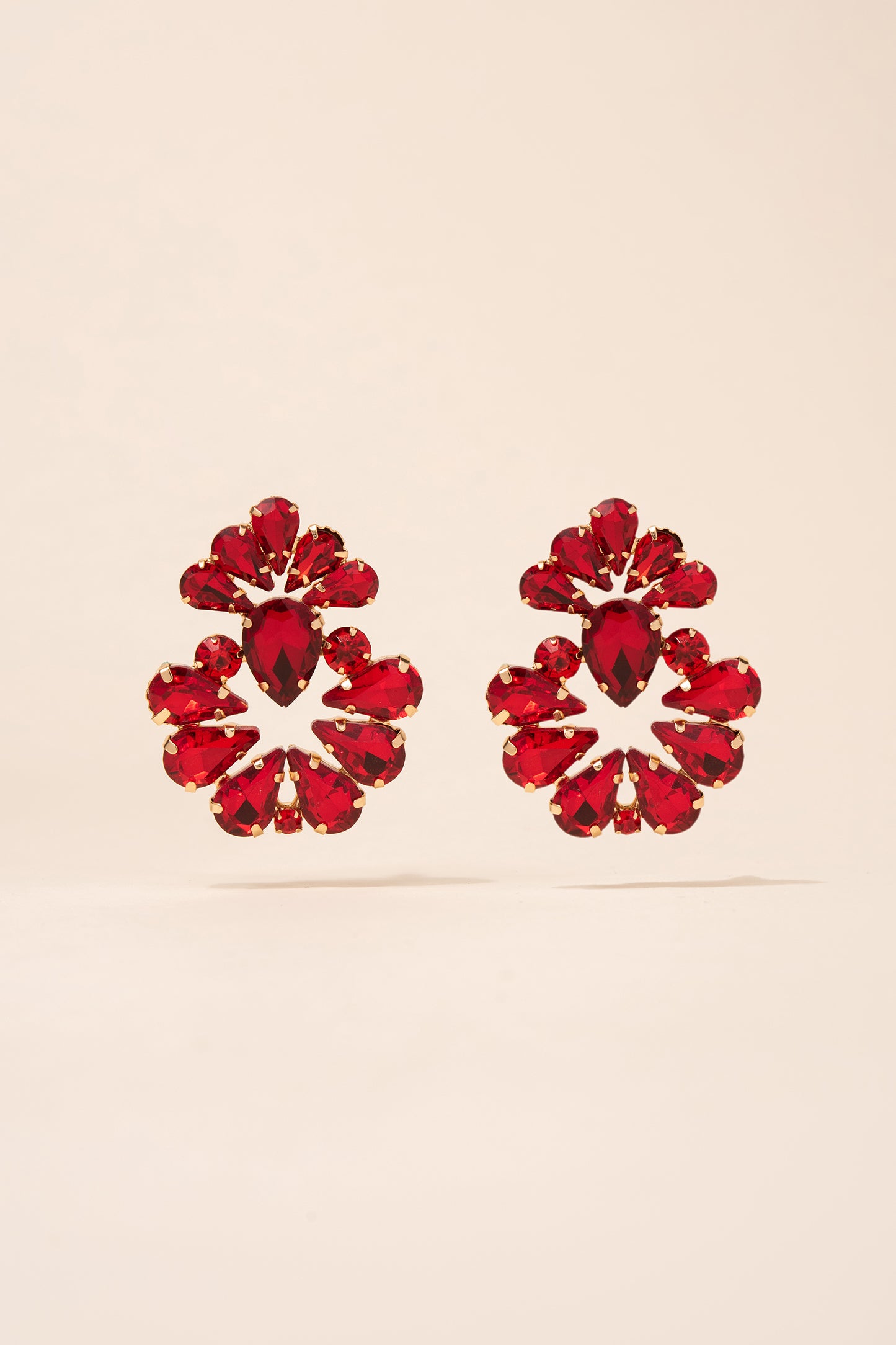 Valerie Floral Rhinestone Earrings