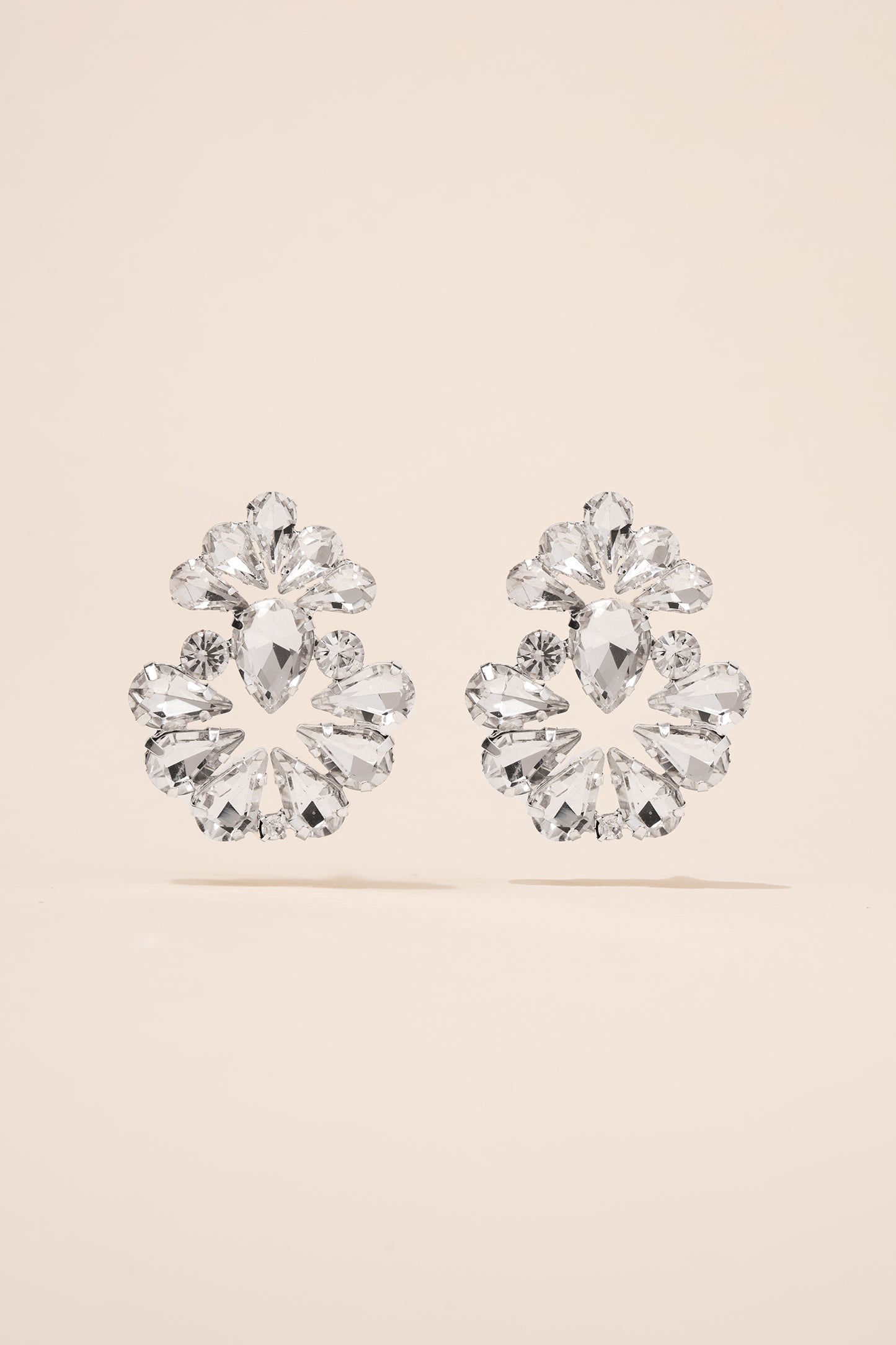 Valerie Floral Rhinestone Earrings