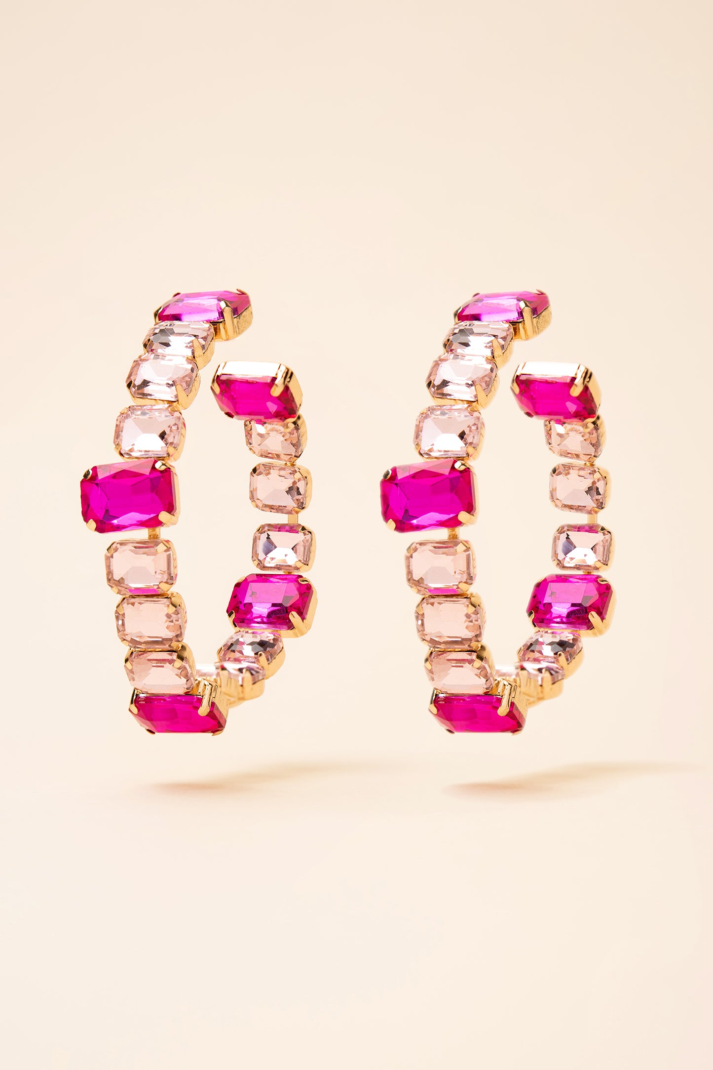 Eliana Large Stone Hoops