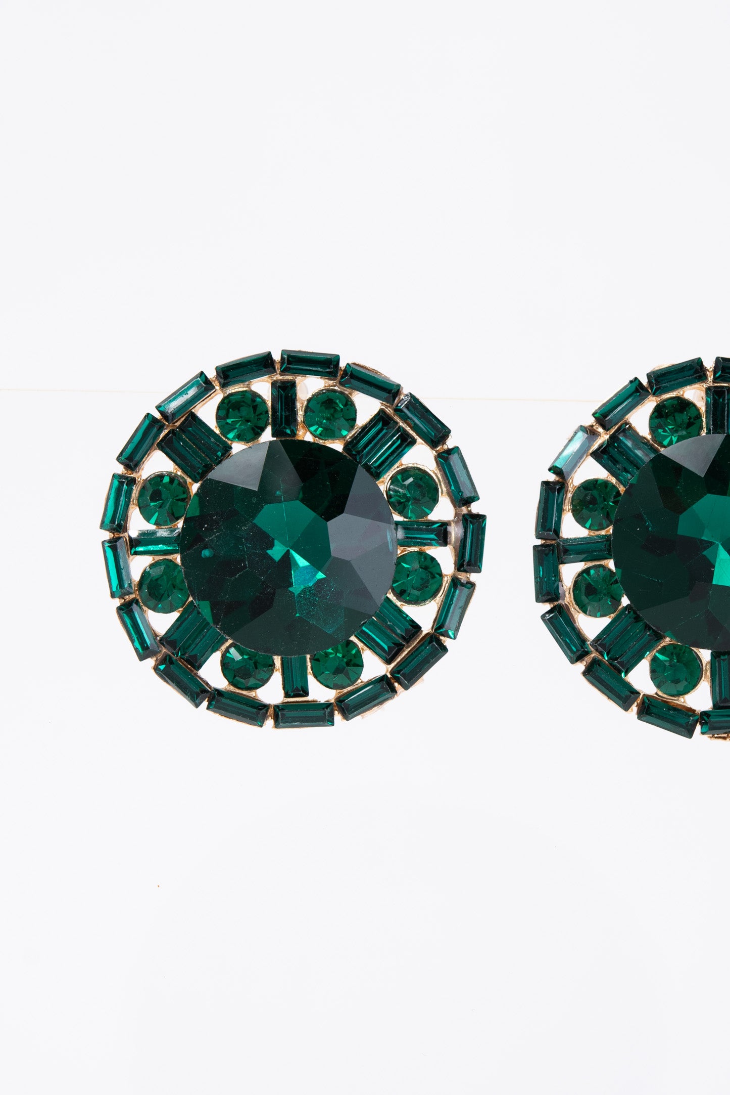 Juliette Vintage Cluster Circle Earrings