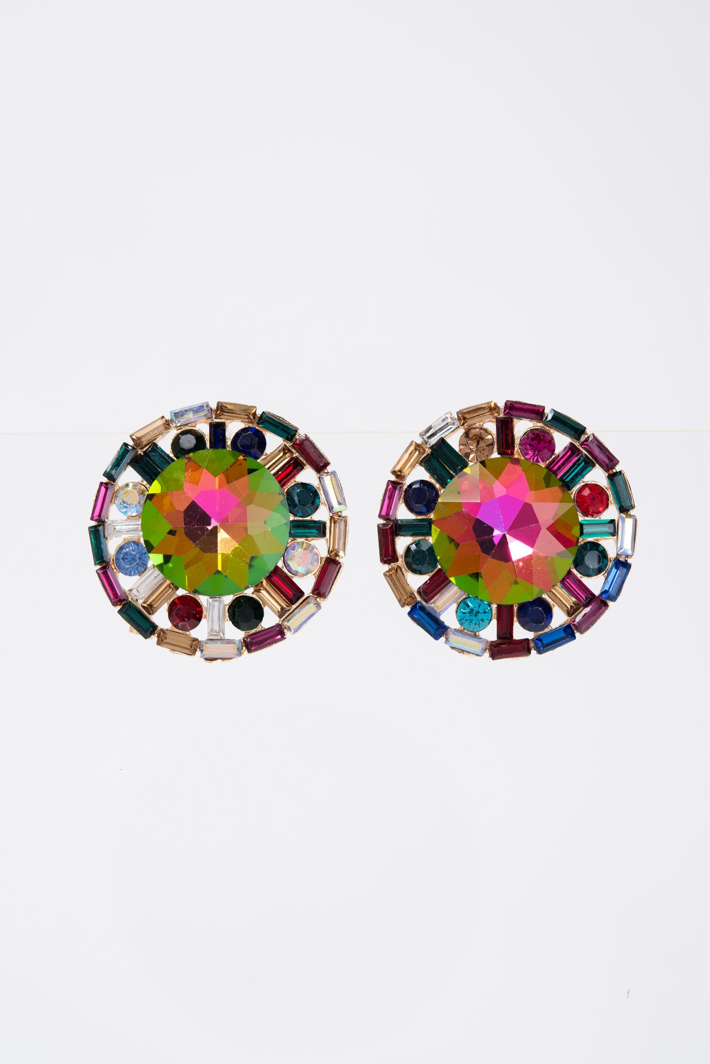 Juliette Vintage Cluster Circle Earrings