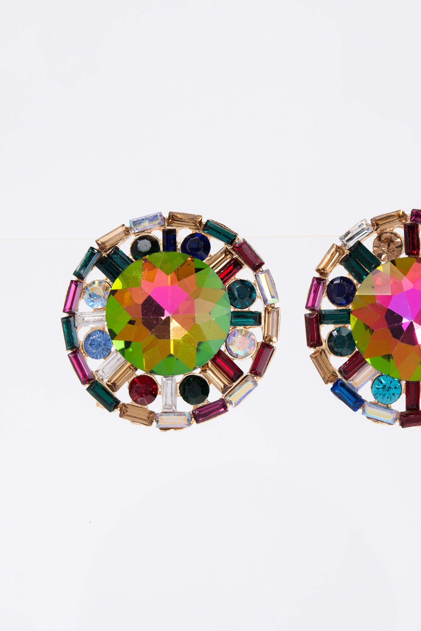 Juliette Vintage Cluster Circle Earrings