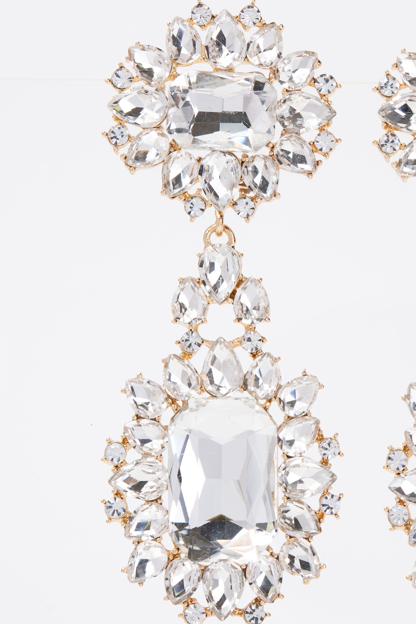 Zara Baroque Crystal Cluster Earrings
