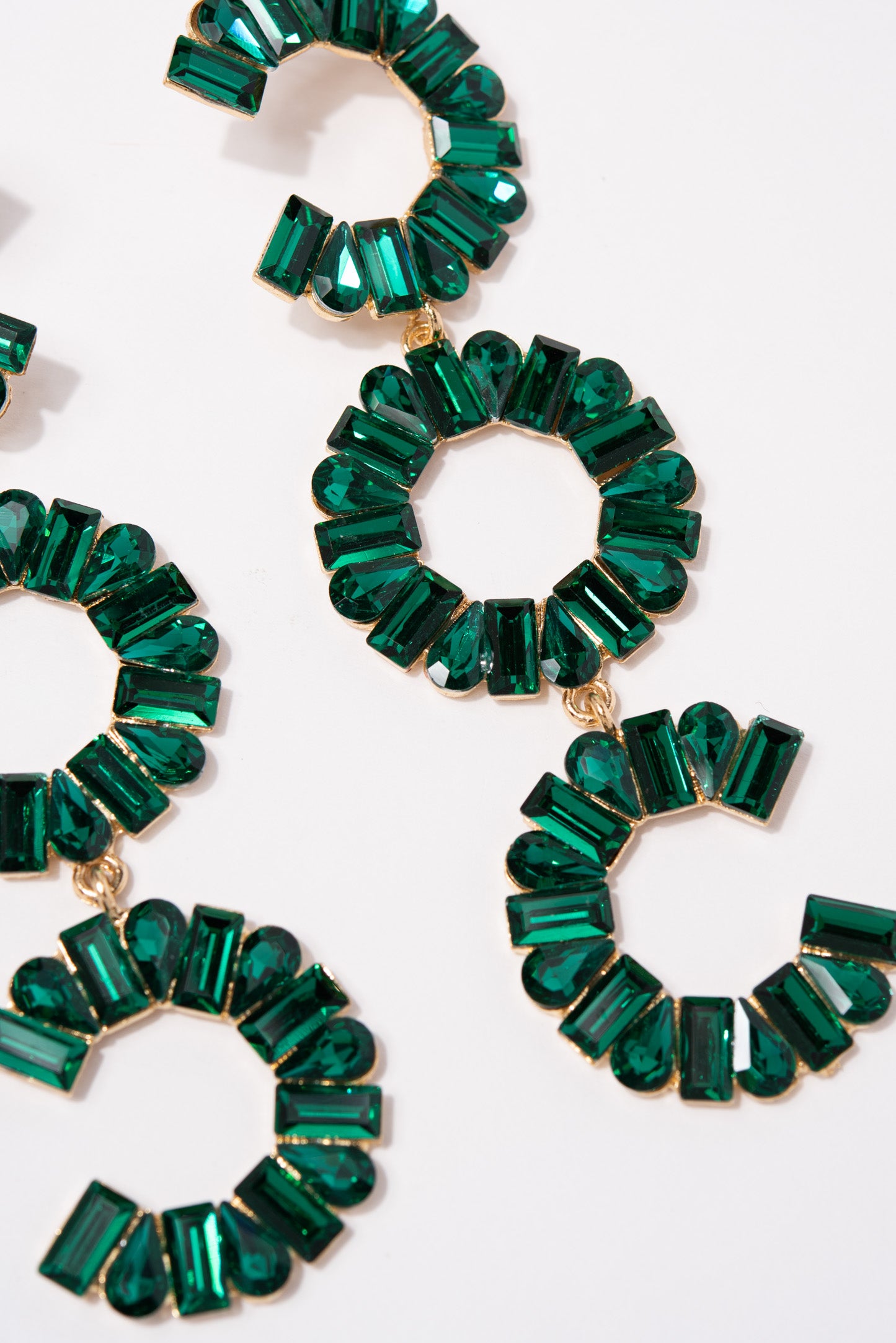 Avella 3-Tier Rhinestone Earrings