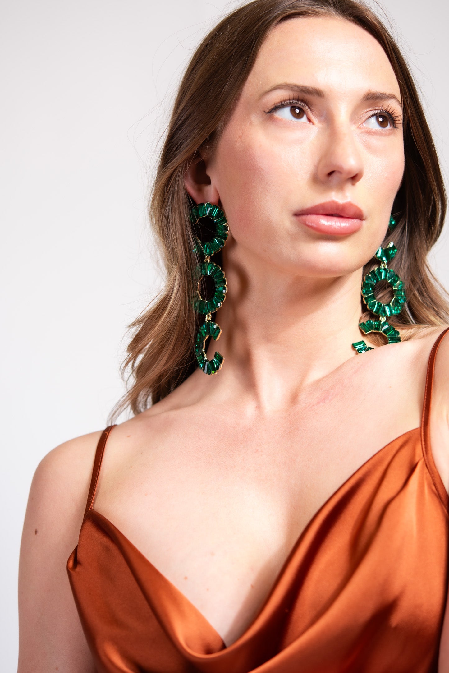 Avella 3-Tier Rhinestone Earrings