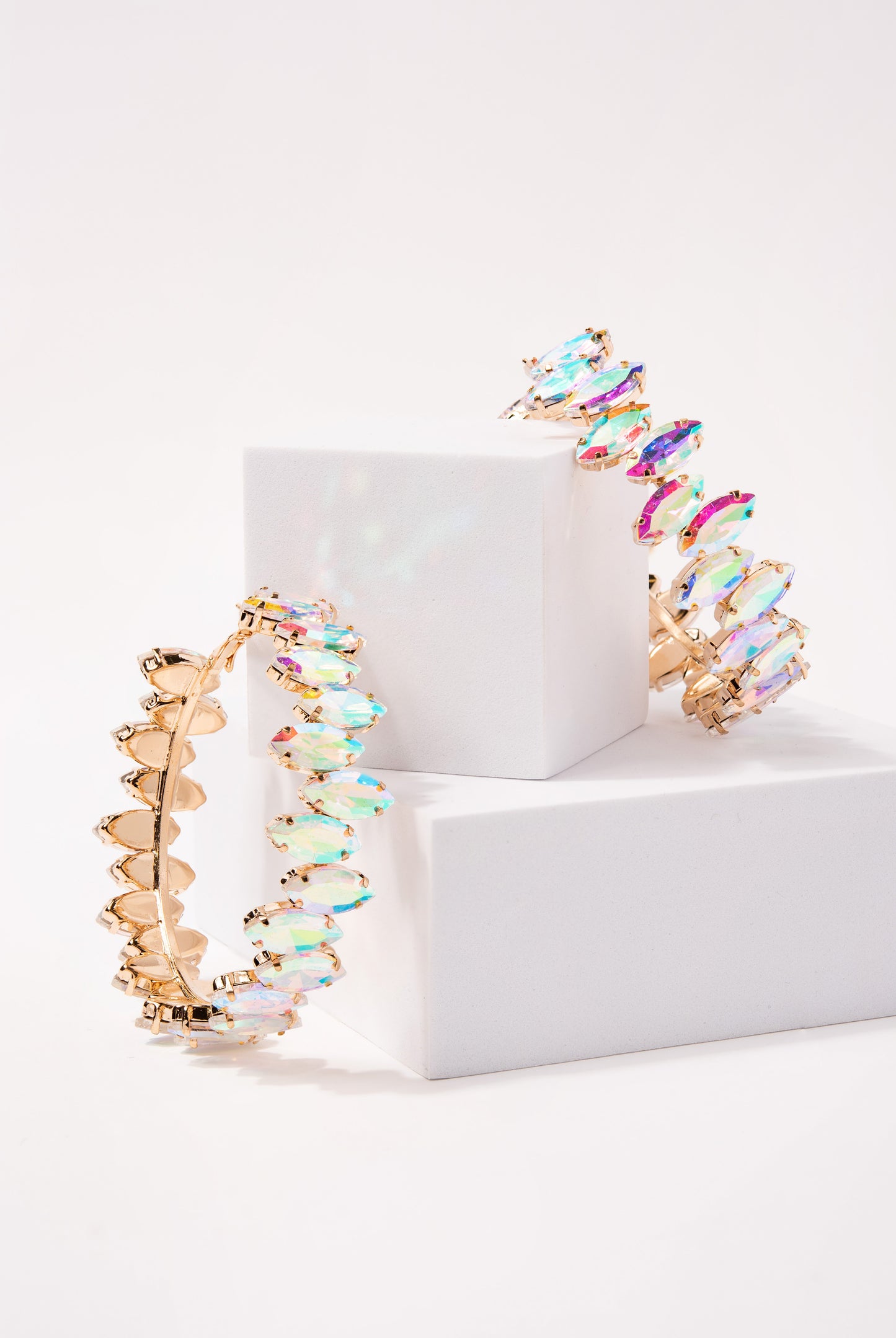 Darcie Rhinestone Clasp Earrings