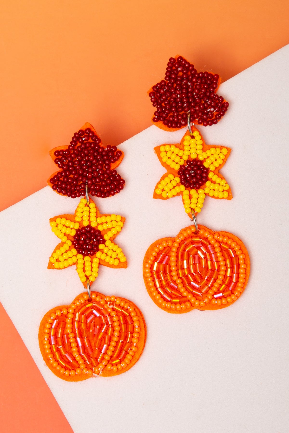 Amira Halloween Pumpkin Earrings