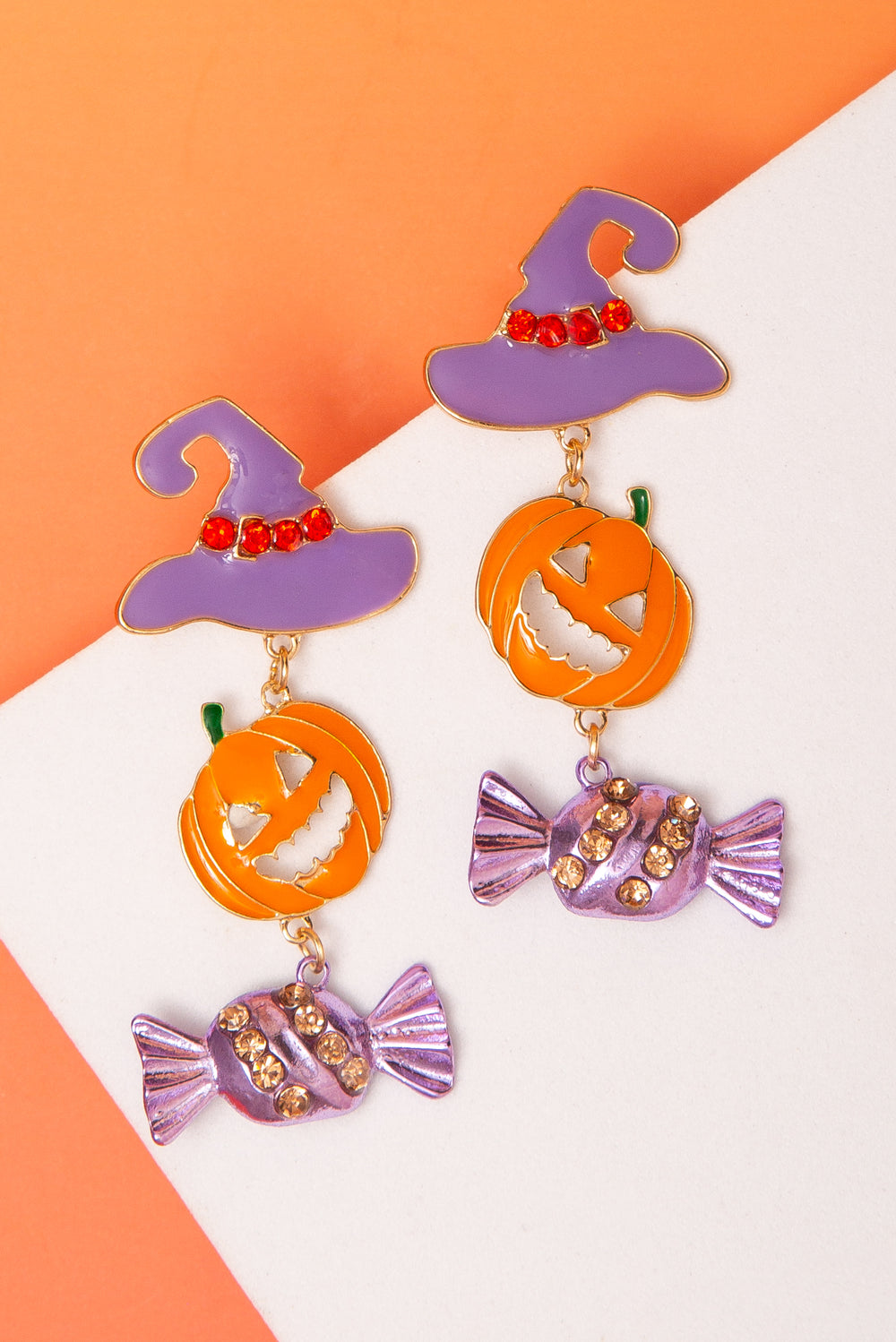 Colette Halloween Candy Pumpkin Earrings
