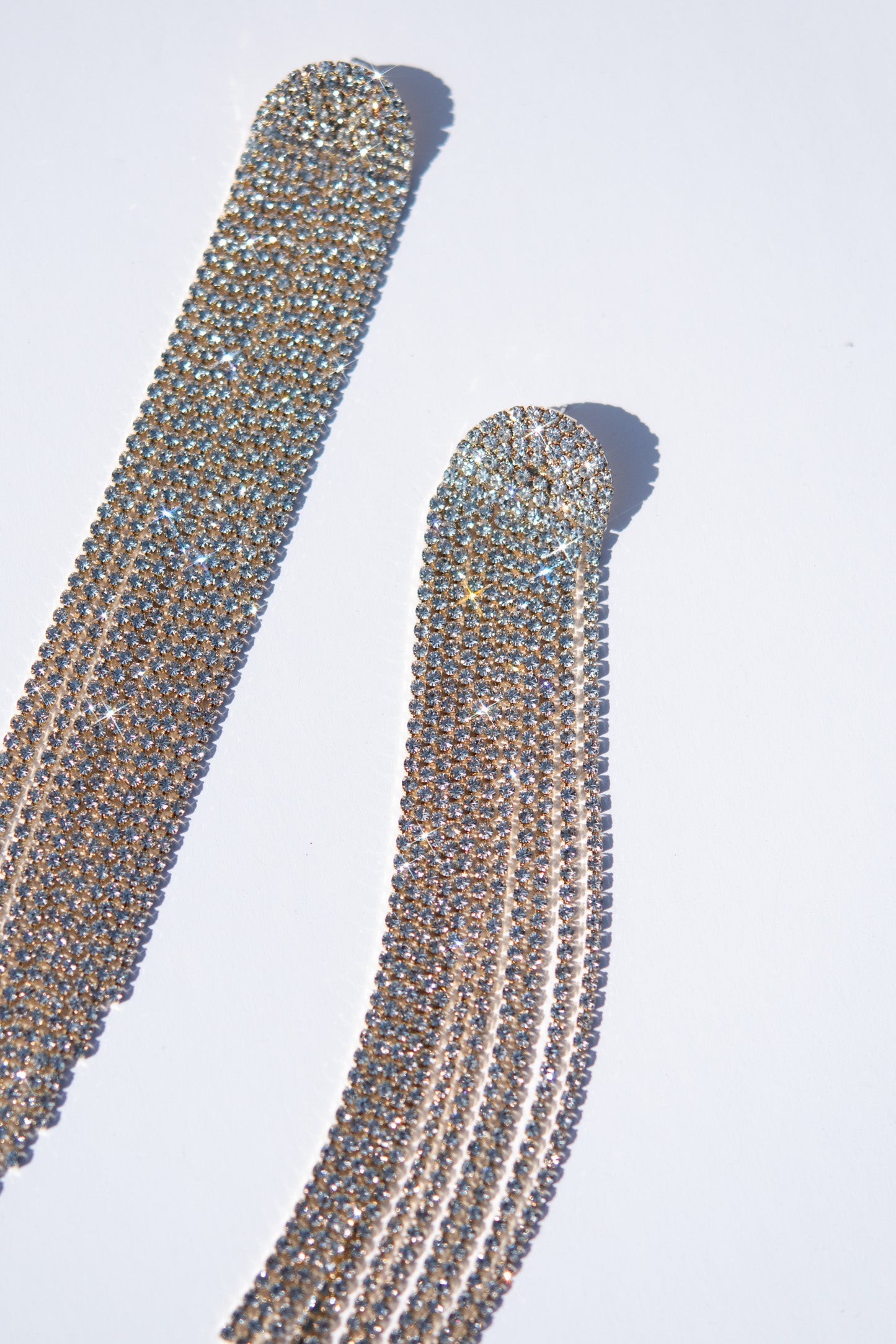 Maya Arch Tassel Long Drop Earrings