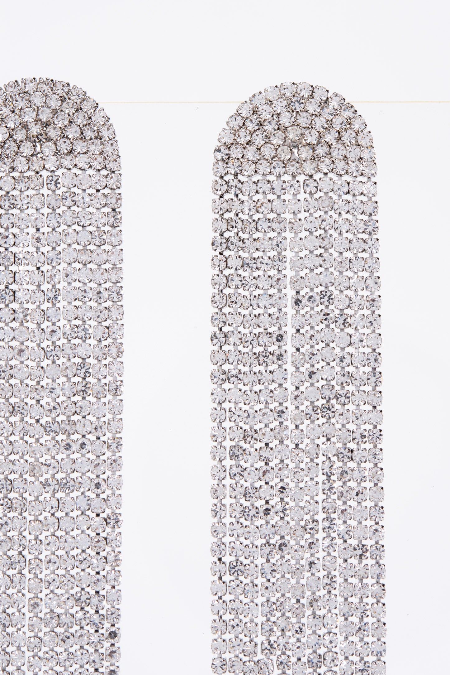 Maya Arch Tassel Long Drop Earrings