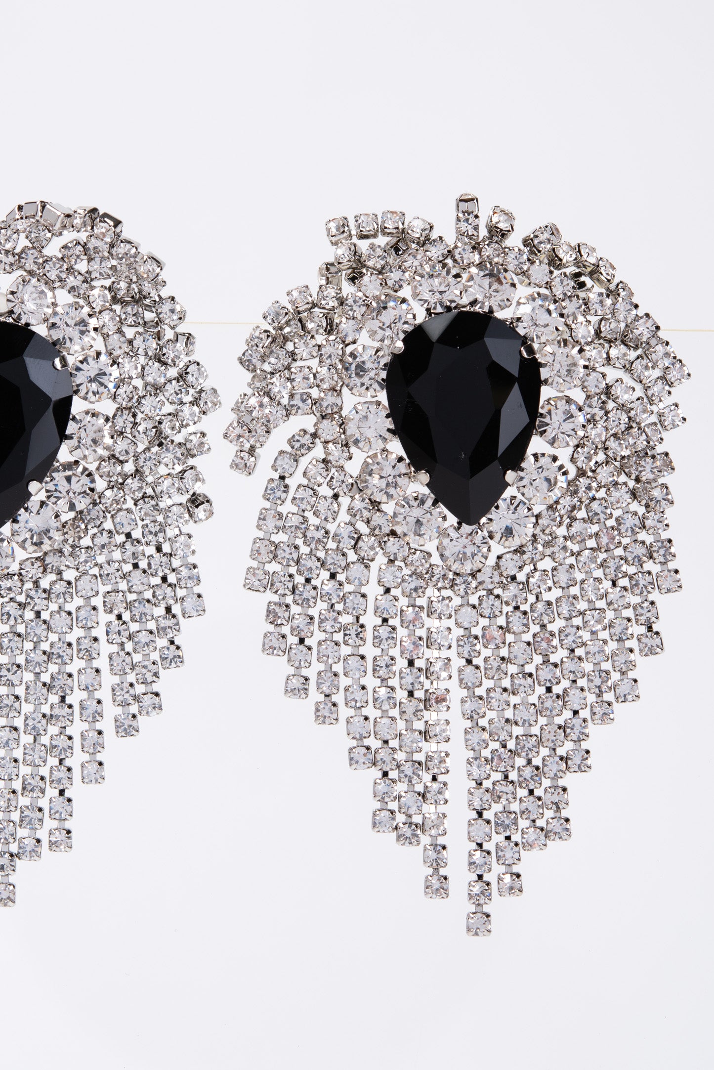 Love Teardrop Heart Shaped Tassel Earrings
