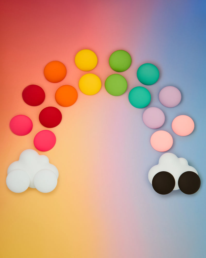 Greta Monochromatic Rubber Effect Acrylic Disc Earrings