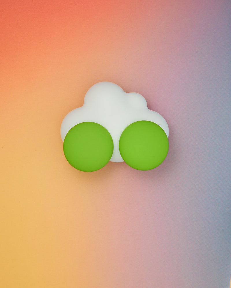 Greta Monochromatic Rubber Effect Acrylic Disc Earrings