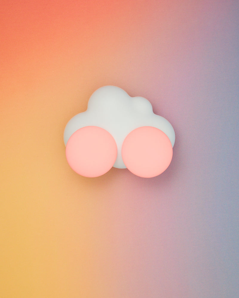 Greta Monochromatic Rubber Effect Acrylic Disc Earrings