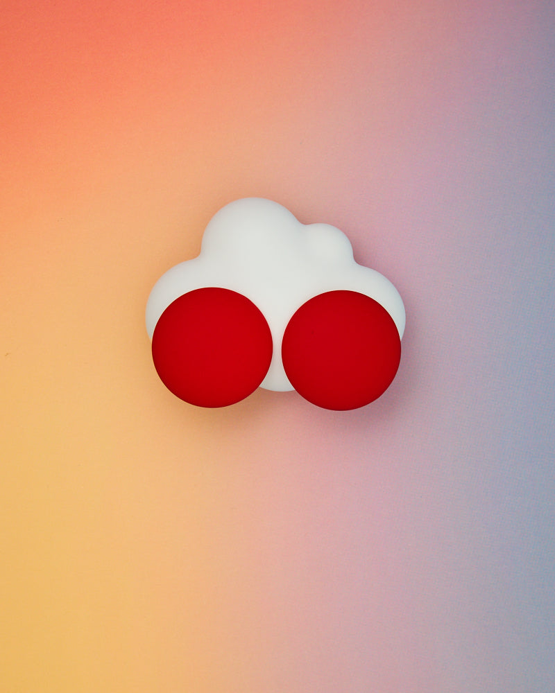 Greta Monochromatic Rubber Effect Acrylic Disc Earrings
