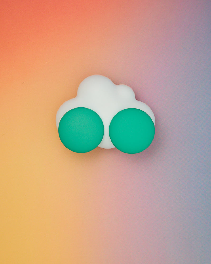 Greta Monochromatic Rubber Effect Acrylic Disc Earrings