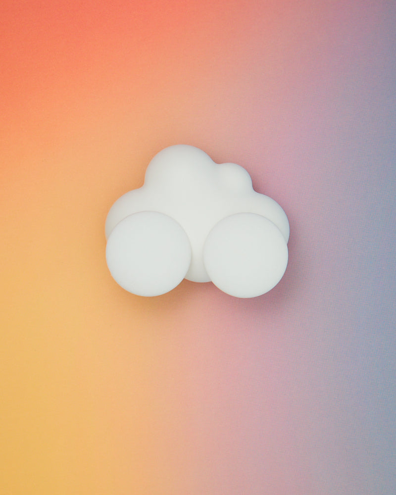 Greta Monochromatic Rubber Effect Acrylic Disc Earrings