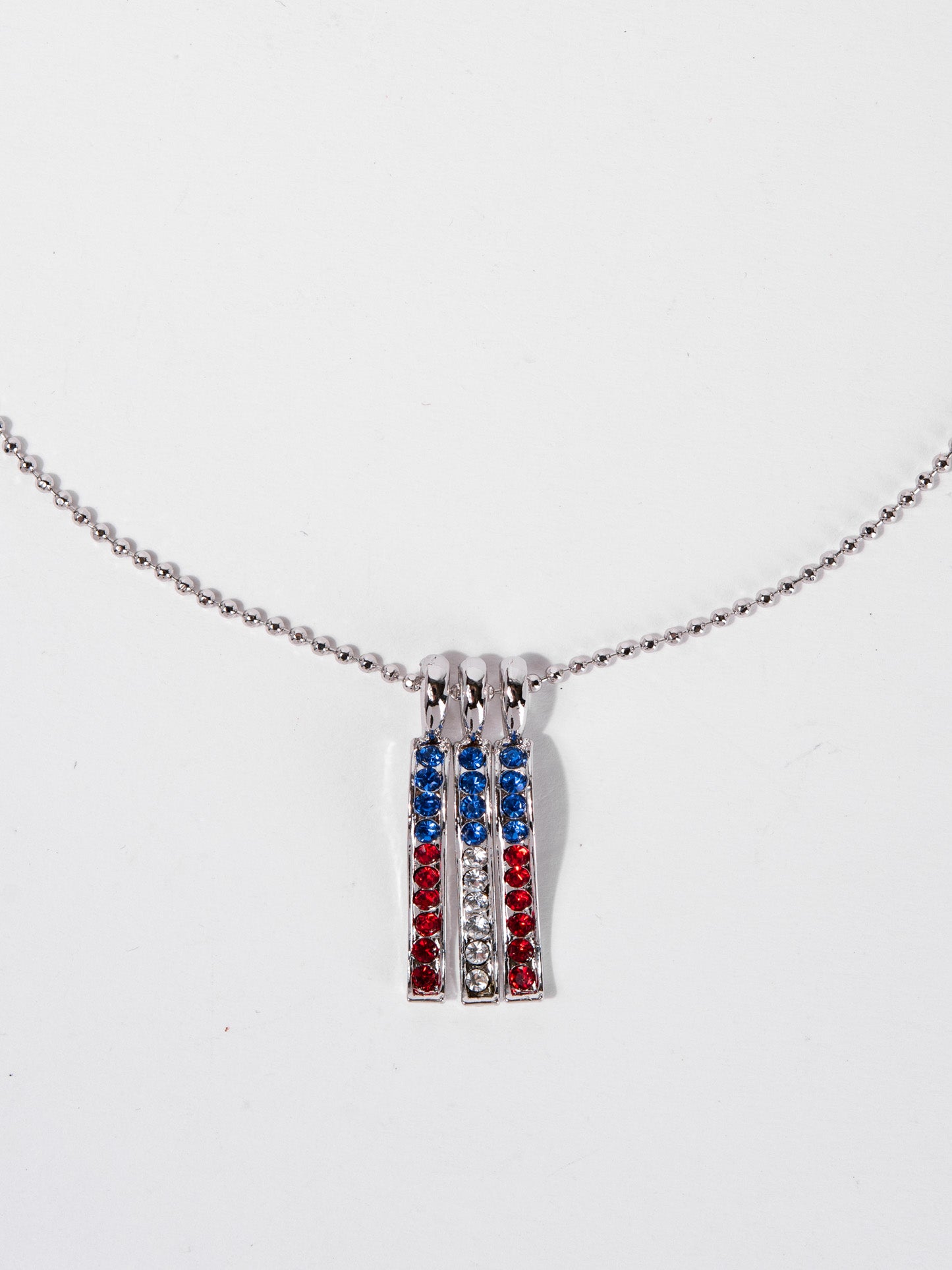 Nevaeh 4th of July Pendant flag Necklace