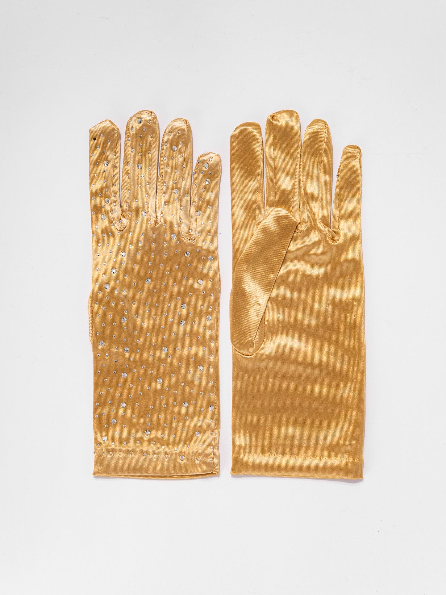 Regan 24" Bridal Satin Rhinestone Gloves