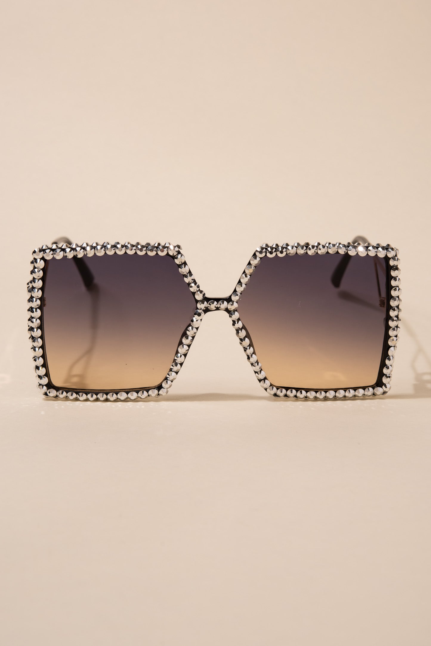 Priscilla Oversized Pentagon Rhinestone Sunglasses
