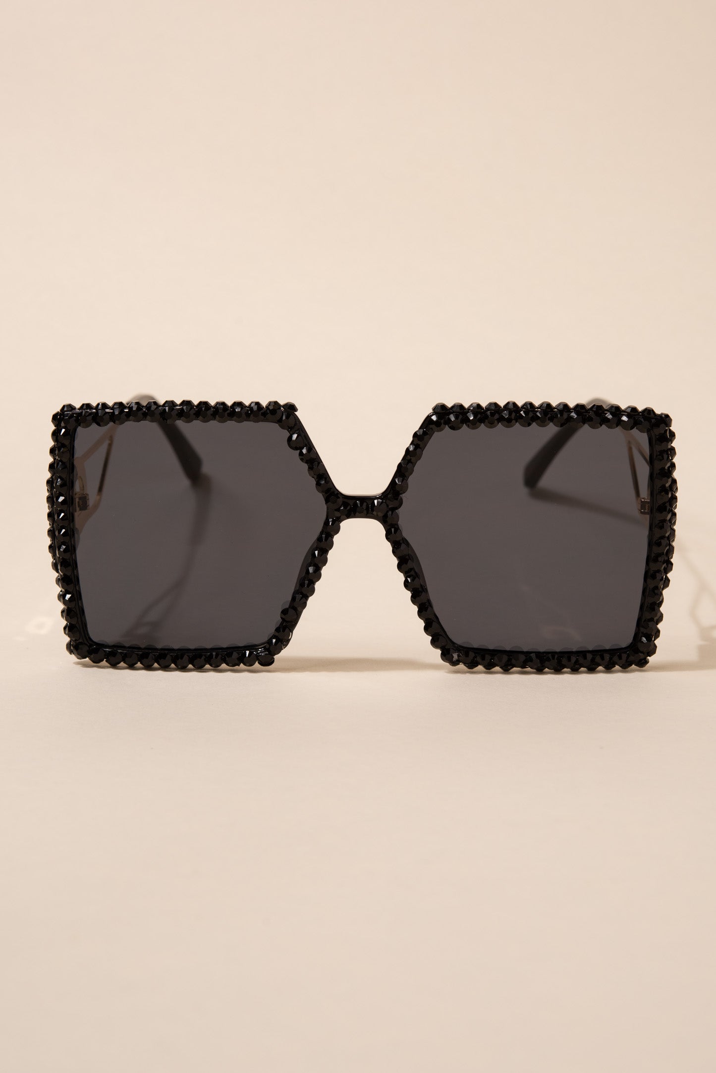 Priscilla Oversized Pentagon Rhinestone Sunglasses